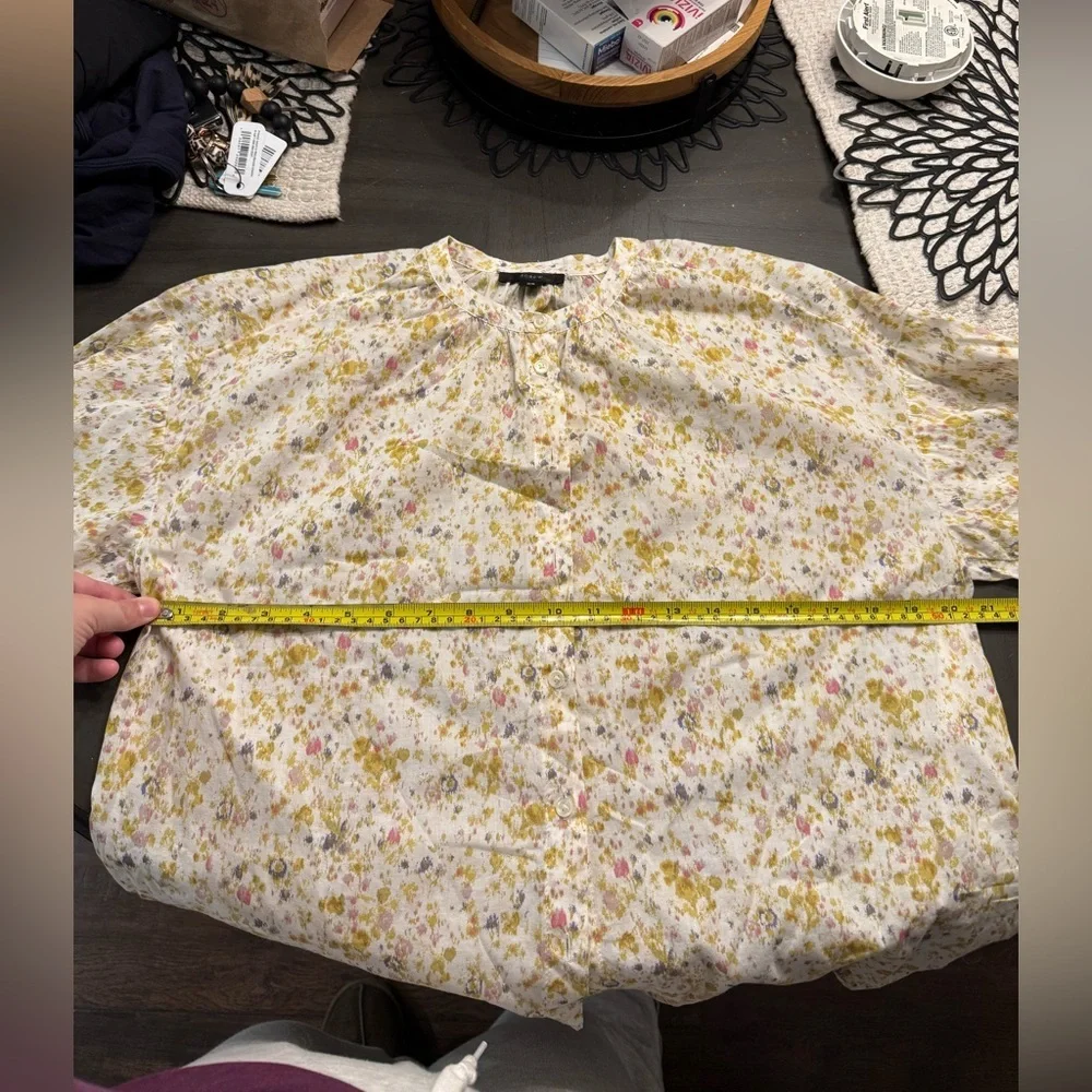 J. Crew Contemporary Multicolor Floral Blouse